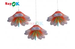China 6.6FT Giant Inflatable Flower With Led Lights Inflatable Flower For Park supplier
