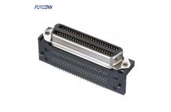 China Amphenol 100 Pin Female PCB Right Angle Centronics Connector supplier