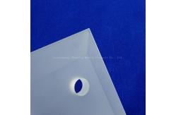 China Customize Frosted Thick Wall Square Sheet Quartz Cutting Punch Plate supplier