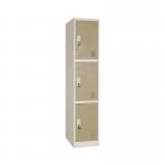 3 Door Metal Storage Steel Gym Lockers KD Construction for sale
