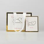 Custom Small Gift Bag Jewelry Bag Small Paper Bag Luxury Gold Foil Packaging Bag for sale