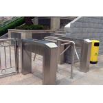 LED Indicate Access Control Tripod Turnstile Gate / CE Waist Height Turnstiles for sale