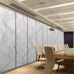Aluminum Frame Foldable Acoustic Sliding Partitions Wall For Multi - Fountion Hall for sale