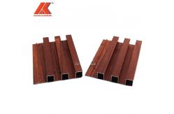 China 3d Simulating Wood Grain U Shaped Aluminum Profile For Ceiling supplier