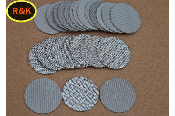 Sintered Metal Wire Mesh Discs For Water Treatment High Strength Wear Resistance