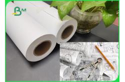China Eco - Friendly A0 A1 Inkjet CAD Plotter Paper Roll For Engineering Drawing supplier