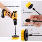 4 Pack Drill Brush Attachments Set , Multi Purpose Power Scrubber Cleaning Brush
