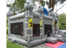 China Wizard Combo Slide Inflatable Commercial Bouncy Castles Anime Design 1 Year Warranty supplier