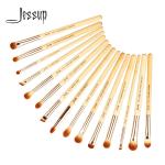 Jessup 15pcs Bamboo Makeup Brushes Set Cosmetic Brush Factory Makeup Brush Brands T137 for sale