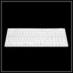 Portable Silica Gel Keyboard , White Industrial Usb Wired Keyboard for sale