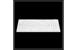 China Portable Silica Gel Keyboard , White Industrial Usb Wired Keyboard supplier