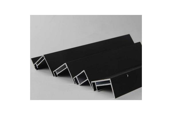 Black Anodized Solar Panel Aluminum Frame / Aluminium Ground Mounted Solar Panel Frames
