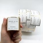 4.2CM Recycled Waterproof Permanent Stickers For Plastic Vinyl Labels for sale