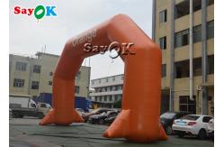China Orange PVC Inflatable Entrance Arch For Event Advertising Promotion supplier