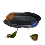 Hot Pot Long Shape Melamine Dinner Plates With Stripe Texture for sale