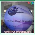 Digital Printing Colorful advertising Inflatable Lighting Ground Ball Diameter 2.5m For Festival for sale