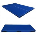 Washable Material Gymnastics Soft Mat 600x200x10cm With Diverg. Demarcation Lines, Blue for sale