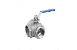 China Internal Thread 3 Way Ball Valve Stainless Steel Water General Use supplier