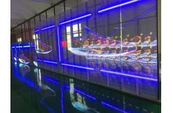 China 1R1G1B Transparent LED Drapery Display IP43 62500 Dots/Sqm 3 Year Warranty supplier