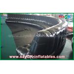 Eco-friendly Custom Inflatable Products 6 - 10m Black Hermetically Sealed 0.6mm PVC Inflatable Sofa for sale