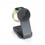 Collapsible Wireless Charging 3 In One Fast Charger 15W Black And White for sale