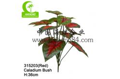 China High Simulation Luxury 13pcs Plastic Palm Tree Leaves 36cm Height supplier