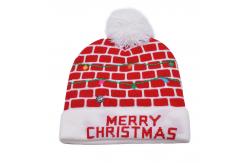 China 58CM Adults Winter Knit Beanie Hats With Common Fabric Feature supplier