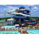 Outdoor Water Amusement Park Playground Swimming Pool Equipment Spiral Slide Set for sale