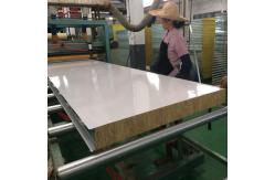 China Fireproof Basalt Rock Wool Sandwich Panel 50mm Clean Room Roof Insulation supplier