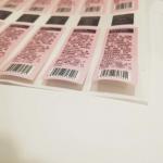 Package Printed Self Adhesive Labels Custom Cosmetic Sticker Thermal Paper In Roll