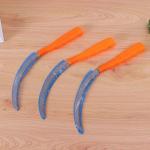 65mn Spring Steel Sickle Farm Tools 24.5cm Anti Corrosion Plastic Handle for sale