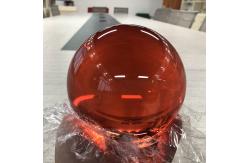 China Decorative Transparent Resin Ball  , Clear Crystal Ball 100mm supplier