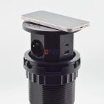 OEM/ODM Smart Pop-Up Power Outlet Aluminum Tabletop Socket with 3 AC Outlets & 2 USB Ports IP44 Standard for Charging for sale
