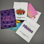 Zipper Soft Touch Mylar Stand Up Pouches Custom For Weed Flower Packaging for sale