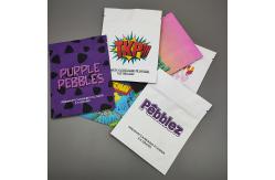 China Zipper Soft Touch Mylar Stand Up Pouches Custom For Weed Flower Packaging supplier