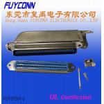 Solder Champ Male 64 Pin Centronics Connector 32pairs plug with L shape metal hood for sale