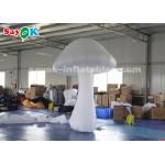 3 Meter White Inflatable Mushroom With Air Blower For Theme Park Decoration for sale