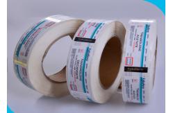 China Glossy Roll vial Vial Labels Strong Adhesive Square Shape For Injection Vial supplier