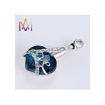 Multicolor Engraved Heart Cremation Necklace Charms