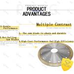 Abrasive Glass Cutting Saw Blade Sintering Custom Saw Blade Marble