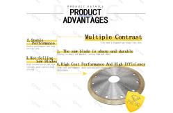 China Abrasive Glass Cutting Saw Blade Sintering Custom Saw Blade Marble supplier