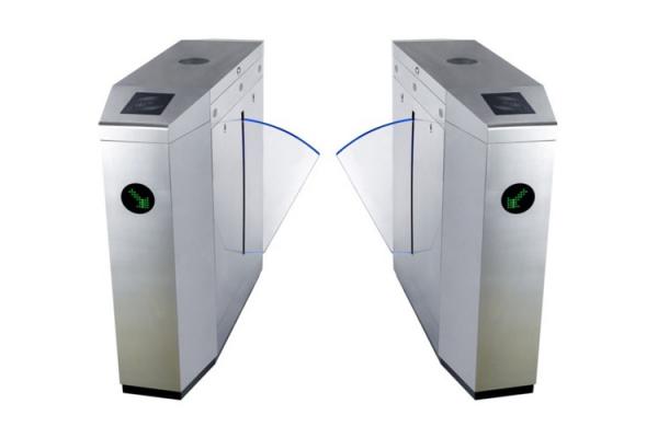 Gym / Stadium Full Automatic Flap Barrier Turnstile Barrier Gate With LED Lamp