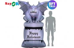 China 4m Inflatable Gargoyle Funny LED Halloween Courtyard Decoration supplier