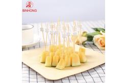 China Customizable 0.065kg 12CM Wooden Food Skewers For supplier