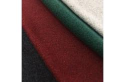 China Customization White Polyester Tweed Wool Fabric 57 inch Double Sided supplier