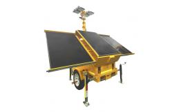 China Trailer Solar Security Camera Light Tower With 3*460W Solar Panels supplier