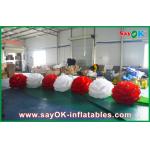 Wedding Stage Decorative Inflatable Petunia Flower Chain With LED Lights for sale