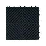 Black PP Interlocking Floor Tile 400*400mm For Use In Garages Workshop for sale