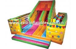 China Exciting Inflatable Obstacle Challenges Course Games With Slide Lane supplier