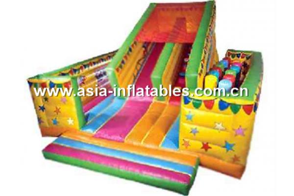 Exciting Inflatable Obstacle Challenges Course Games With Slide Lane